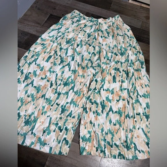 Anthropologie‎ Maeve Gabriela High Rise Wide Leg Pants- Large - Picture 2 of 10